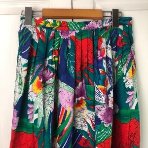 Retro Floral Skirt